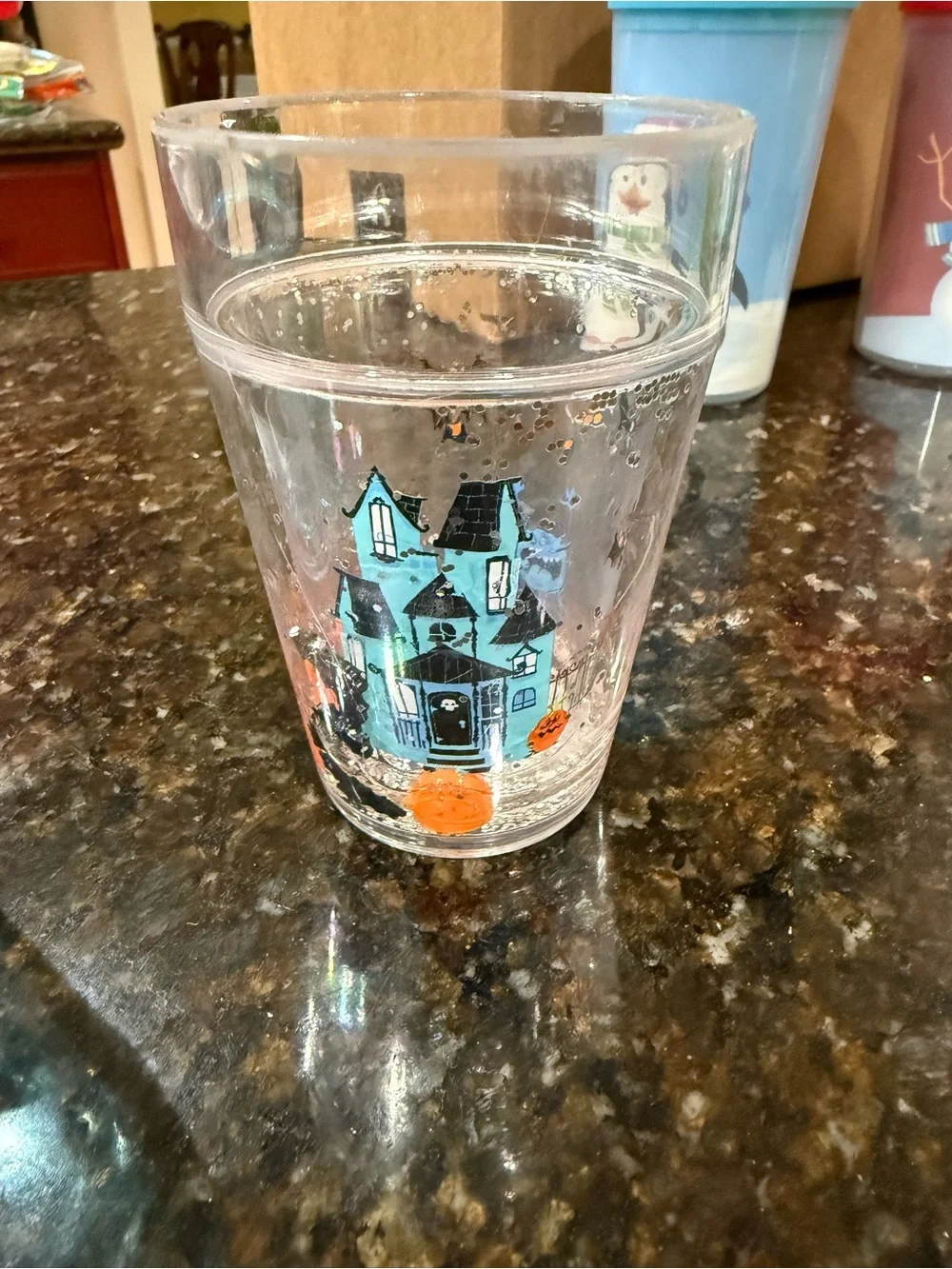 Bundle of 3 Fun Halloween Cups w/ Shaking Liquid